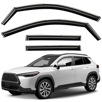 Window Deflectors Smoke Tinted In (For Corolla Cross 22-26)