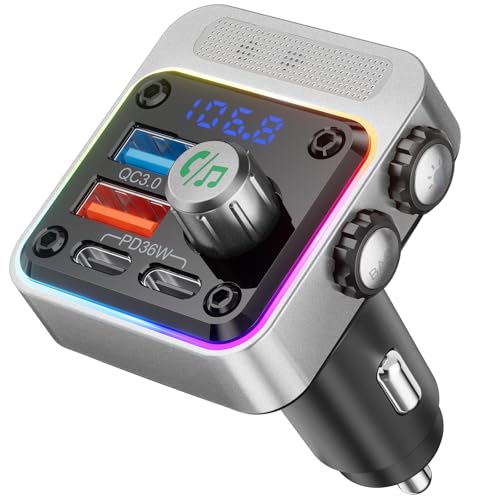 54W Bluetooth 5.3 Car Adapter (Silver)