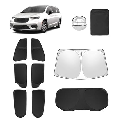 8pcs Car Window Shades for Chrysler Pacifica 2017 (for 2017-2025 Chrysler Pacifica)