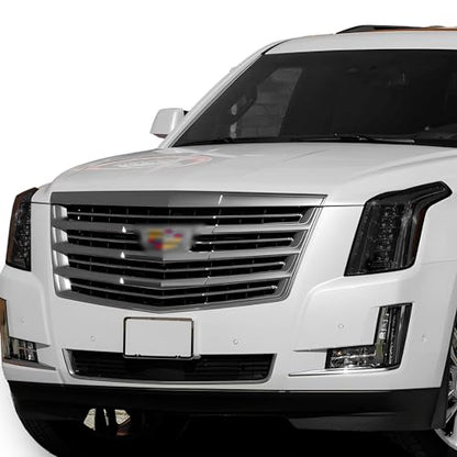 Full Headlight Head Light Tint Kit Fits Cadillac Escalade (FRONT KIT / Light Smoke)