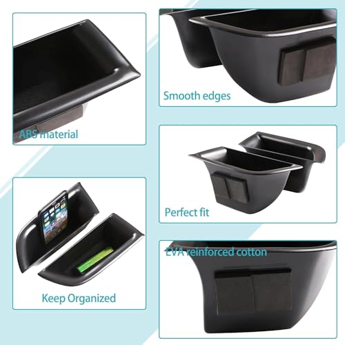 Front & Rear Door Storage Box Compatible with Kia Sorento 2016 (Front+Rear Door Storage Box)