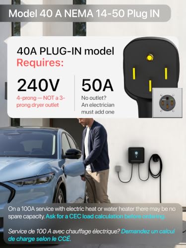 Level 2 EV Charger J1772 40A NEMA 14 (40)