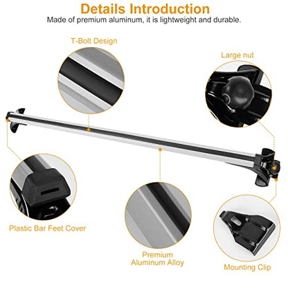 2Pcs Universal Roof Rack Cross Bars