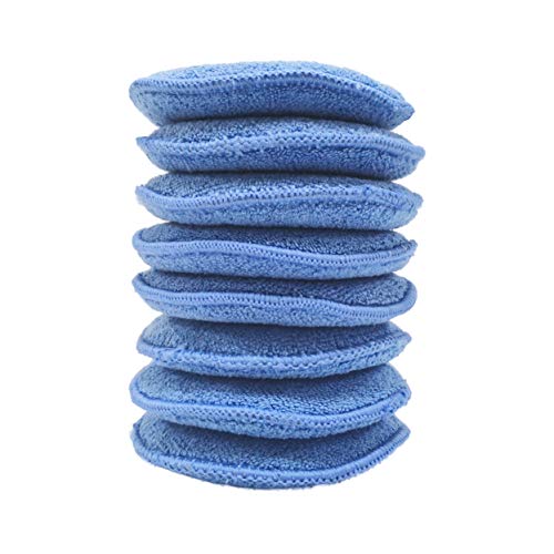 Microfiber Detailing Wax Applicator Pad (Blue / 5 in)