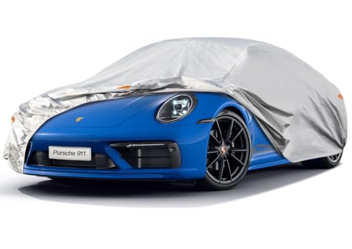 6 Layers Waterproof Car Cover for Porsche 911 2011 (LM-Silver / 78. Custom Fit Porsche 911)