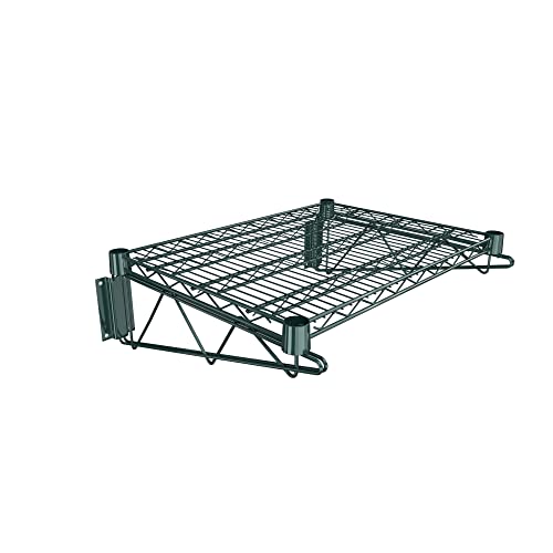 18" x 24" Green Epoxy Wire Wall Mount Shelf (Green / 18" x 24")