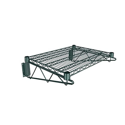 18" x 24" Green Epoxy Wire Wall Mount Shelf (Green / 18" x 24")