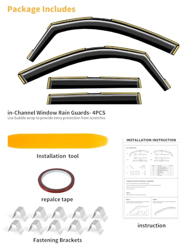 in Channel Window Visors Rain Guards for Subaru Forester 2019 (Fit for 2019-2024 Forester)
