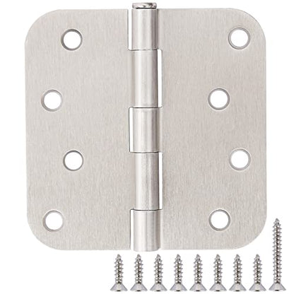 18 Pack Door Hinges 4 Inch Brushed Nickel 5 (Satin Nickel-4 in / 18 Pack)