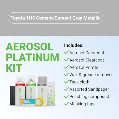 Car Paint Touch Up Spray Kit (Aerosol Spray - Platinum Kit / Gray)