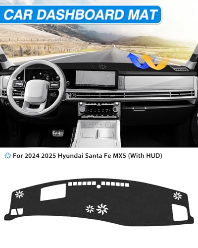 Dash Cover fits for Hyundai Santa Fe MX5 2024 2025 2026 (60*33(Hyundai Santa Fe 2024+))
