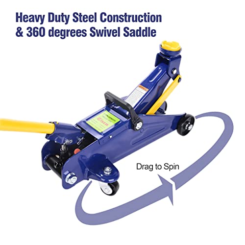 AAIN 2 Ton Hydraulic Floor Jack (2 ton / Blue)