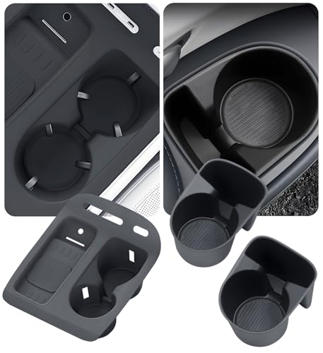 1st & 2nd Row Cup Holder Insert & Wireless Charging Protective Mat for Hyundai Palisade 2027 2026 (Cup Holder for 2026-2027 Palisade)