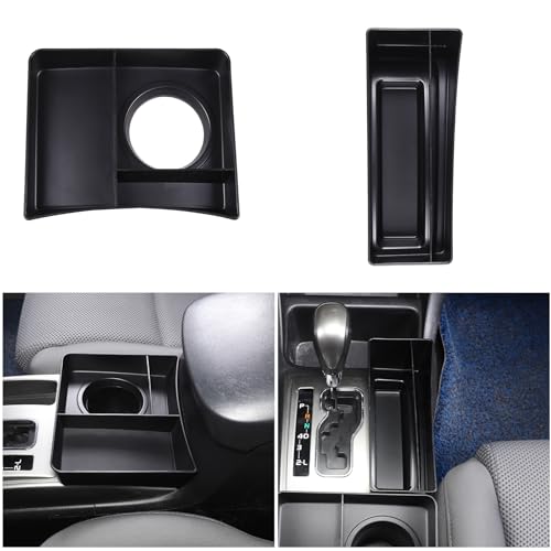 Car Central Control Tray Storage Box Organizer Compatible with Toyota Tacoma 2006 (Cup holder and gear storage box)