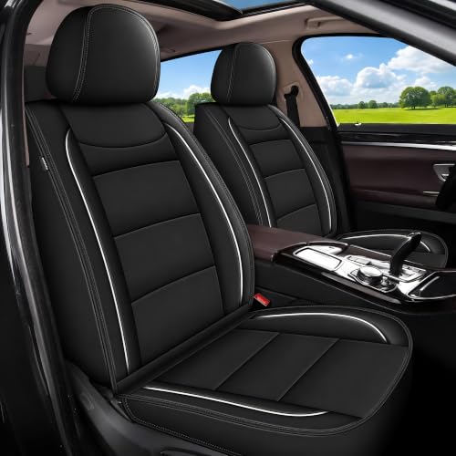 2 Front Seat Car Seat Covers for Hyundai Kona 2018 (#018 Black / 53. Kona 2018-2026-2 Front Seat Covers Only)