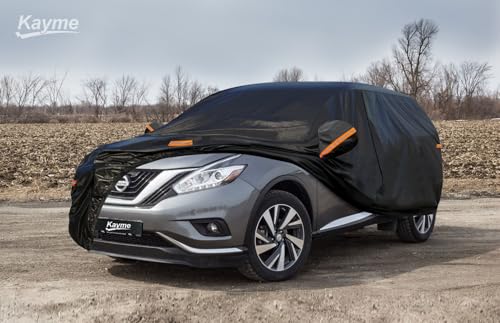 7 Layers Waterproof SUV Car Cover for Nissan Murano 2008 (PE-Black / Custom Fit Nissan Murano)