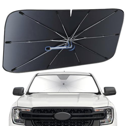 Windshield Sun Shade Umbrella for Ford Ranger 2019 (For Ford Ranger 2019-2026)