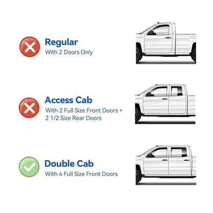 Window Visors Rain Guards for 2005 (2005-2023 Toyota Tacoma)