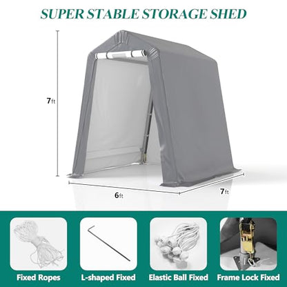 6' x 7' Outdoor Storage Shelter Shed (6' x 7')
