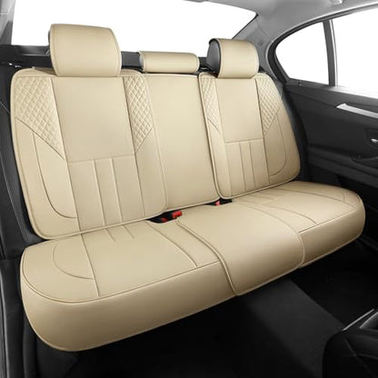 Universal Car Seat Covers for SUVs Sedans Trucks Beige (Beige / Full-Set)