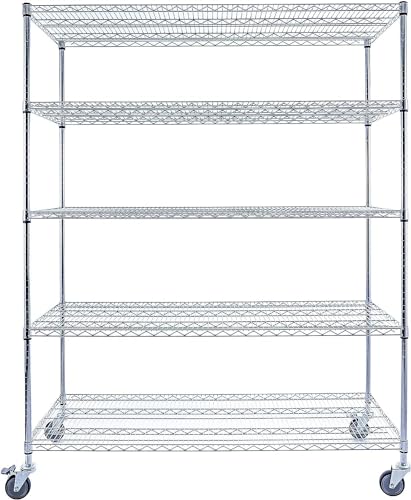 60"x24"x72" Chrome 5 (60"x24"x72" 5-Tier / Chrome)