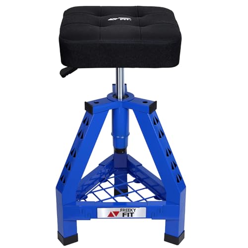 Adjustable Shop Stool (Blue/24.4-28.3 Inch)