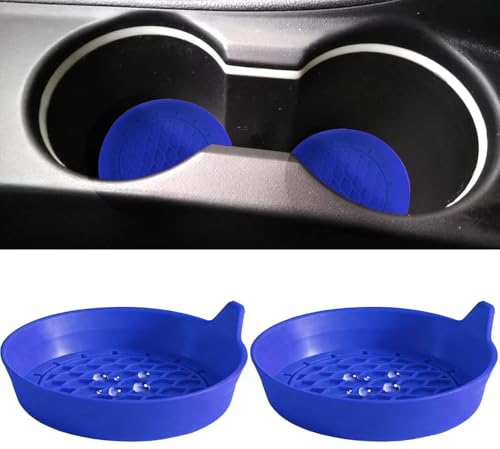 2 PCS Car Cup Coasters (Blue*2PCS / No Diamonds)
