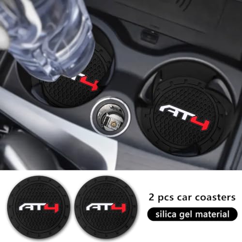 Car Cup Holder Coaster for GMC AT4 (Black-02)