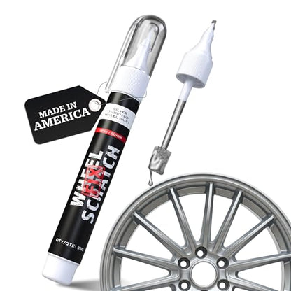 Light Silver Rim Touch Up Paint Wheel Scratch Repair Pen (Silver - Light - Touch-Up Pen)