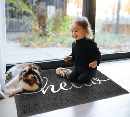 Door Mat Outside Inside Hello Doormat (2'6" x 1'6" / Hello)
