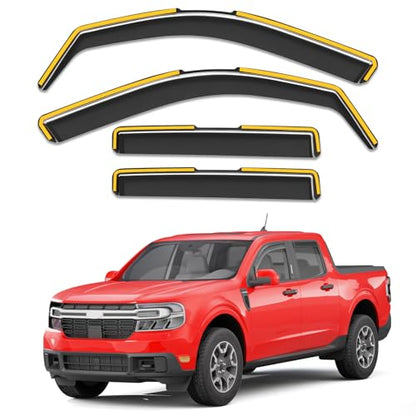 in Channel Window Visors Rain Guards for Ford Maverick 2022 (Fit for 2022-2026 Ford Maverick)
