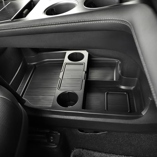 Compatible with 2026 Toyota Sienna Center Console Organizer with Cup Holder (black)
