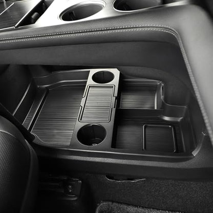 Compatible with 2026 Toyota Sienna Center Console Organizer with Cup Holder (black)