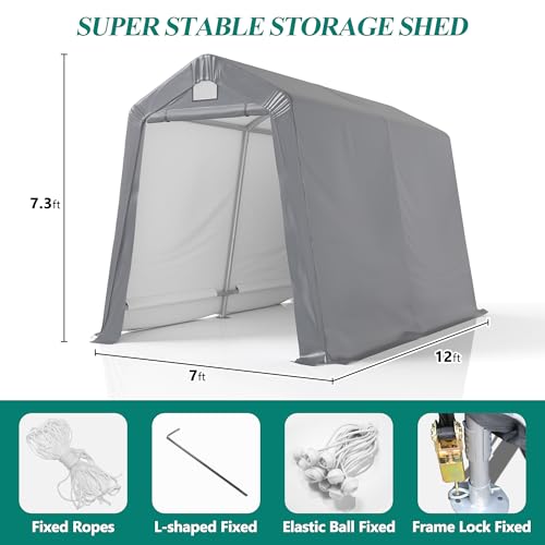 7' x 12' Outdoor Storage Shed (7' x 12')