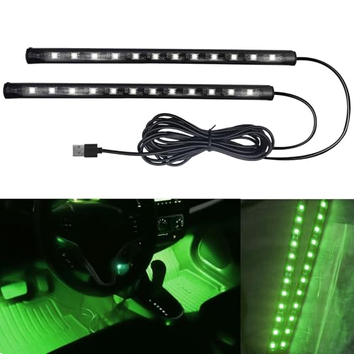 Car LED Strip Light (Green / USB)