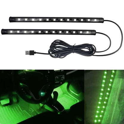 Car LED Strip Light (Green / USB)