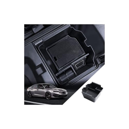for Integra Center Console Organizer 2023 2024 2025 2026 Acura Integra Accessories Armrest Tray Middle Storage Box Insert Container Durable ABS Plastic (for 2023-2026 Acura Integra)