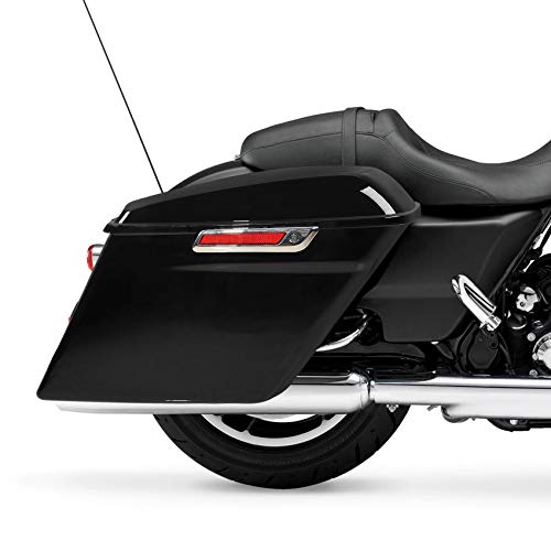 Motorcycle Stretched Saddlebags with Chrome Conversion Brackets Fit For Harley Softail Deluxe Heritage Softail 1984