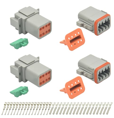 2 Sets 8 Pin DT Waterproof Connector Kit (8PIN 2SET)