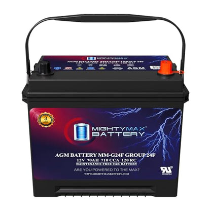 MM G24F Start and Stop Car BCI Group Size 24F 12V 70Ah (Group 24F)