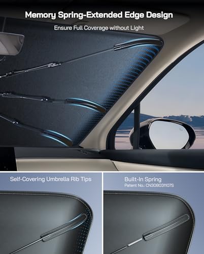 Windshield Sun Shade Umbrella for Chevrolet Silverado 2007 (2007-2013 Silverado/Sierra 1500)