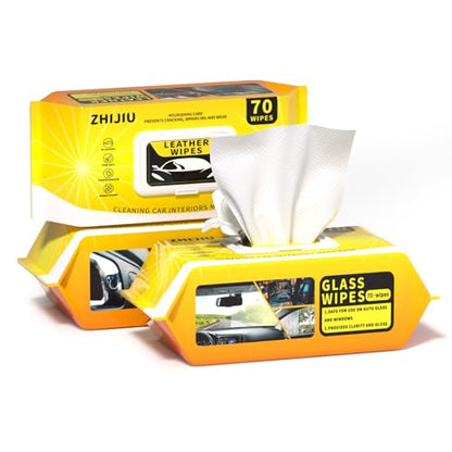 Car Wipes Extra Large 8" x 8" Wipes for Car Interior