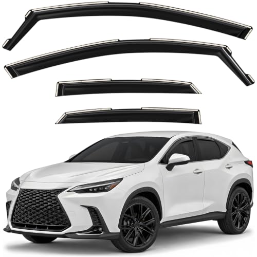 Window Deflectors Smoke Tinted in (For NX 22-26)