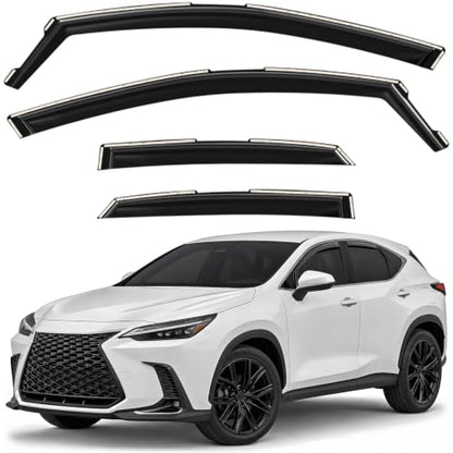 Window Deflectors Smoke Tinted in (For NX 22-26)