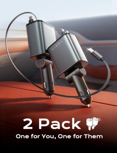Retractable Car Charger (Grey / 31.5 Inch（2Pack）)