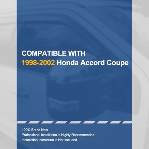 2PCS Tape On Window Visors for 1998 (98-02 Honda Accord Coupe)
