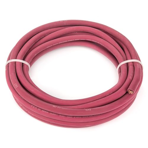 2 Gauge Premium Extra Flexible Welding Cable 600 Volt (20-feet)