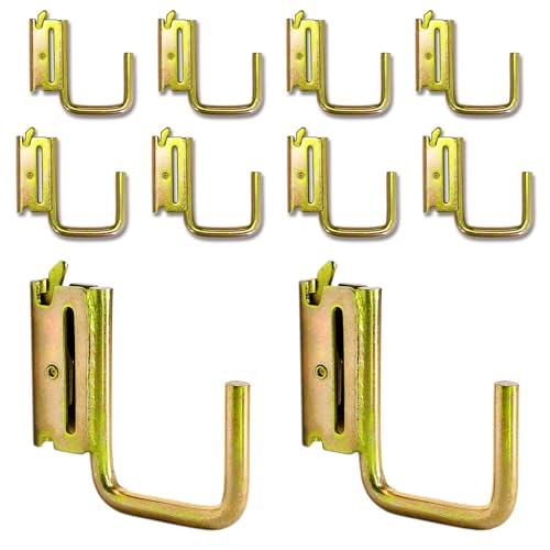 10-Pack 2-Inch J Hooks for E-Track and X-Track Rails (2" (10 Pack))