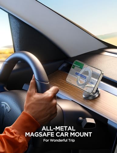 All Metal MagSafe Car Mount (Silver)
