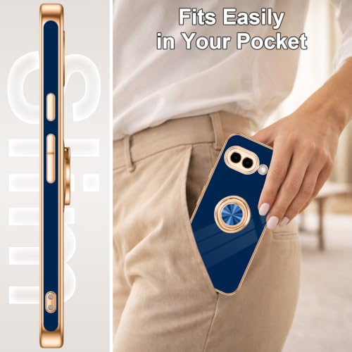 for Google Pixel 9A Case with Ring Stand Blue (Blue / 6.3'' Pixel 9A)